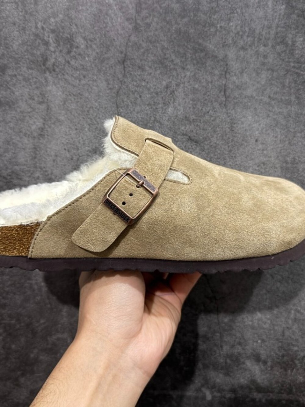 Birkenstock Boston Fleece Lined Closed Toe Slippers